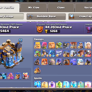 RARE🔥9 EPIC MAX!XP 254🔥TH 18 VERY NEAR MAX!HEROS:105-105-95-80-55!FULL MAX WALLS!NEAR MAX TROOPS!MAX DEFENCE  - Image 4