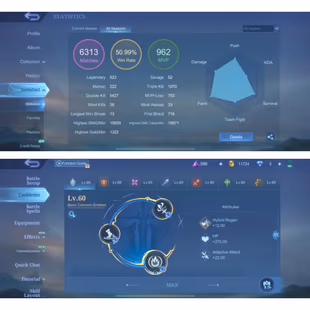 MOONTON | LV 106 ⚡SANRIO FLORYN - LUCKYBOX MOSCOV⚡ - ANNUAL LESLEY - SL KADITA-BANE-HANABI | HERO121 | SKIN 195 | BP 11K - Image 3