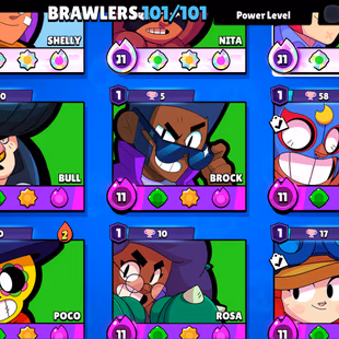 3v3 WINS | 91.5K TROPHY-390X SKINS | 101/101 BRAWLER | 41X MAX | 40X HYPER | HUGE OLD SKINS | 46 TOTAL PRESTIGE - Image 5