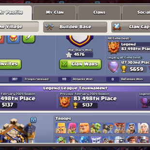 TH18 MAX FULL !! ALL 37 EQUIPMENT MAX!! 35X SKIN NC-500! WAR STAR-4576 !ALL HEROES MAX!! STATUS SCENERY!LEGEND PROFILE - Image 4