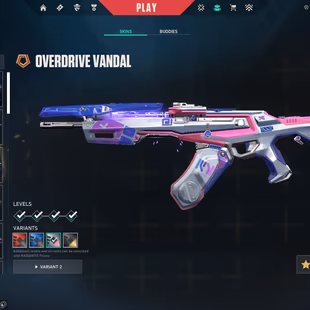 EU | 24 Skins | 2 Knives | RGX 11z Pro Karambit & Guardrail Hammer | Overdrive Vandal | Sovereign Phantom | 10K VP Spent - Image 5