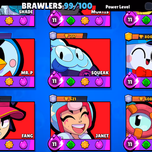 BEST DEAL | 3v3 WINS | 77K TROPHY | 290X SKINS | 100/99 BRAWLER | 46X MAX | 37X HYPER | BEST SKINS - Image 7