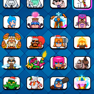  XP 57 | 41 MAX CARD | 19 EVO | 10K Trophies | 121/121 Cards | 103 Emotes | 200 Gems   Android & iOS |  INSTANT DEAL - Image 5