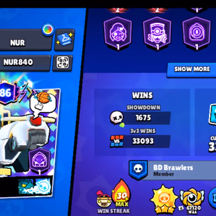 Trophy 97500 / brawler 101/ Hyper 91 / maxed 91 / name change Free  - Image 1