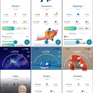 RARE CANDY XL💎 ZAMZENTA GROUDON KYGORE 💎 51 LEGENDARY [] LEVEL 46 [] 8  SHINY [] RENAME AVAILABLE [] INSTANT AVAILABLE - Image 6