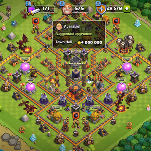 🔥TH10 MAXED[NOTHING LEFT TO UPGRADE]-7X EPIC EQUIPMENT-2X SCENERY-1X AQ SKIN-77 CWL MEDALS-FREE NC- LOTS OF MAGIC ITEMS - Image 2