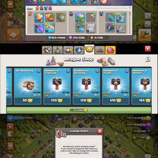 ||TH11 FULLY MAXED||GEM:1884||CWL MEDEL:333||HEROES:50-50-30-20||EPIC:SB:7-FB:6||PARTY QUEEN||LEVEL:101||RENAME YES - Image 4