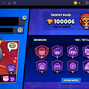 359 SKINS | 100.000 TROPHIES | 100 BRAWLERS | 67 HYPERCHARGE | 100 MAX | 97 PRESTIGE | 21 BUFFIES - Image 5