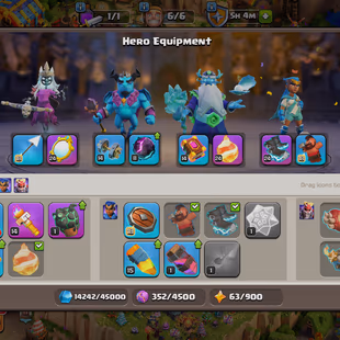🔥TH 15 CLOSE MAX || HEROES 90-90-70-65-40-10 || 🔥9x MAX TYPE EPIC EQUIPMENT || RENAME AVAILABLE || SUPER ACCOUNT - Image 6