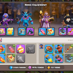 Th18 Almost Max-5 Hero Max [Duke-22]-Equipments-4x-Epic Max [] XP-229 [] Almost All Wall Lvl 19 [] Defance Near Max - Image 5