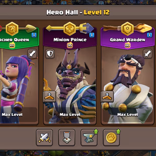 TH18 NEAR MAX 🌟 RARE WWE SET 🌟SAMURAI SET | RANK 1083 AND 2636 | 14/15 EPIC EQUIPMENT MAX | BUILDER HALL MAX | INSTANT - Image 6