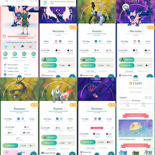 Level 53 | 2 Shiny Fusion Necrozma | 27 Shiny | 301 Legendary | Shiny Fusion Kyurem | Fusion Kyurem | Shiny Rayquaza - Image 2