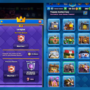 🔥Arena 25 🔥KT 15 [Trophy 10K] 135x Rare Emotes | 74x Card's Max | 11x Tower Skins (Xp 62) 5 Year's Old ID | Instant - Image 6