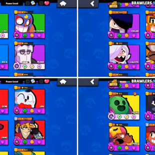 61K Trophies LVL130 | 98/100 Brawlers | 34 Max Brawlers - 27 Hypercharges | 275 Skins | 820 Pins | 393 Icons | 199 Spray - Image 4
