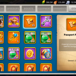 All Platform: 61M - Vip 17 - 29 Commanders - 23 Passport - 285 Gold Heads - 67k3 Gems - 1 Farm - 3 Skin Houses - Image 5