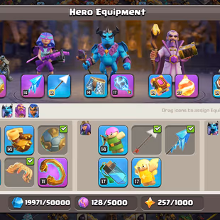 🔥[ PREMIUM TH-17 ]🔥SB-FB [MAX] - 8X EPIC || HEROS: 84-85-63-63-42 || JUSTICE SCENERY  | LVL 17 WALLS | NICE TROOPS - Image 5