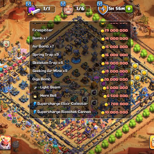 💎 (RAREST) ALL EQUIPMENTS MAXED 🌟 FULL MAX TH 18 | 2 SKIN SETS APPRENTICE MAXED SUPERCELL ID CHANGEABLE ALL HEROES MAX - Image 3