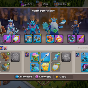 🔥TH 16 ALMOST MAX || HEROES 95-95-68-70-50 || 🔥7x EPIC EQUIPMENT || RENAME AVAILABLE || SUPER ACCOUNT - Image 5