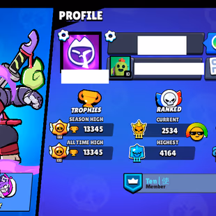 156 [16 MAX BRAWLS] [77 SKINS] [13345 TROPHIES] - Image 3