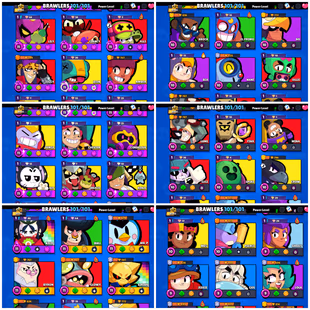  218 GEMS | 101/101 BR | 85.9K TROPHY | 54 MAX [ 49 HYPERCHARGED ] | 334 RARE SKINS | 59 TITLES | 56 MAX RANK  - Image 4