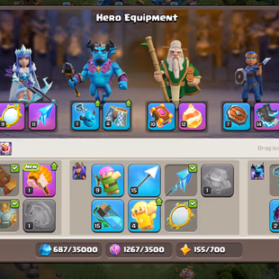 30 Dollars Only | TH13  Max | Level 154 | BK 75 | AQ 75 | GW 50 | RC 25 | MP 50 | Gems 1397 | INSTANT DELIVERY - Image 6