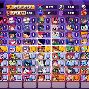 🌟355 SKINS🌟91.800 TROPHY | 100 BRAWLERS | 49 HYPERCHARGE | 63 MAX | 47 PRESTIGE | 32 BUFFIES - Image 3