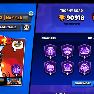 OFFER | 67 TOTAL PRESTIGE | 91K TROPHY-350X SKINS | 101/101 BRAWLER | 85X MAX | 66X HYPER | 16.5K 3v3 WINS | GOOD ONE - Image 3