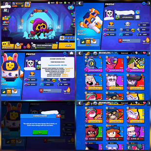 BS-CR-COC Attached 💎 2020 Account 💎 32692 Trophies | 71 Brawlers | 9 Brawlers | 132 Skins | Mythic Skin | Instant - Image 1