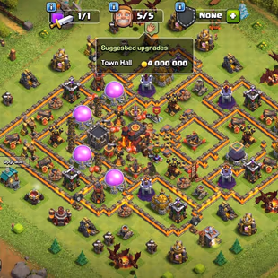 FULLY MAX TH-10 | G.GAUNTLET-12 | HERO-40-40-20 | 3EPIC | NOTHING LEFT FOR UPGRADE | LOW PRICE - Image 1