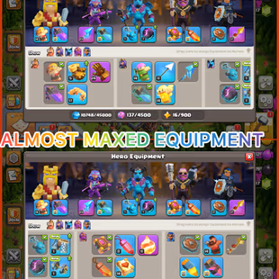 🎯HIGH VALUE  ALMOST MAX TH15 👹| 24 EQUIPMENTS  | LEGEND TOUCHED  | 11 HERO SKINS  | MAX HEROES (MP LEFT)  | BH10  - Image 7