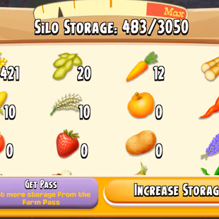 110 Level | 12000 Barn Storage | 3000 Silo Storage | 20 Million Coin | 1000 Gems | Android & IOS - Image 4