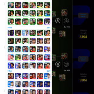 3206  Team I Koller 104 I Suarez 107 I Doue 104 I Messi 105 I Batistuta 105 I Beckham 101 I Vini JR 102 I Torres 102 I - Image 5