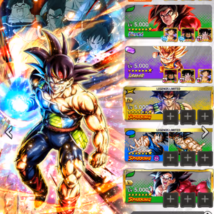 INSTANT GLOBAL [CNLT825] UL SS4 Goku 8s + LR SS3 Goku (Mini) 8s + LR Bardock 12s+ 13 LF - Image 1