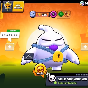 62K TROPHIES  SOLAR FAME 2  MYTHIC  WITH 196 XP LEVEL  | 320 OP SKINS  |  45 HYPERCHARGED  | 54 MAX SHERIF SHELLY   - Image 1