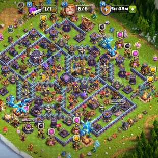 💫[ TH-15 NEAR MAX ]💫 6X EPIC EQUIPMENT || HEROS: 64-77- 40-52-30 || WALLS MAX || NICE DEF - TROOPS || BEST DEAL - Image 1