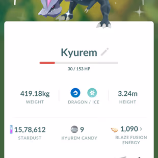 CAN MAKE SHINY FUSED KYUREM [] LEVEL 50 [] LEGENDARY 6 [] SHINY 16 [] RENAME AVAILABLE  [] CHEAPEST - Image 4