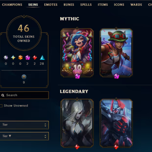 SEVER [TR ] -52 LVL  - IRON LAST RANK - 46 SKINS - 84 CHAMP [ 9836 BE - 365 RP ] - FULL ACCESS  - Image 2