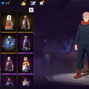 EP294|Lv55|18Title|TERMINATOR|63Character|74Bundle|4Set|AlphaWolfSet|183Costume|YujiItadoriBundle|22Emote|206Weapon(2Evo - Image 3