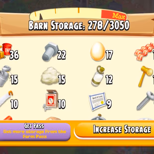 [FLASH SALE] 😁 SUPERB HAYDAY ACC| LEVEL 50 |3K BARN STORAGE| 825 SILO STORAGE| 205 GEMS | 1.1M COINS|INSTANT DELIVERY🚚 - Image 3