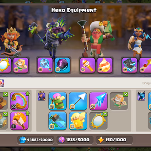 BEST DEAL ⭐ TH18 99 PERCENT MAX ⭐ 6 HERO MAX [10X EPIC EQUIPMENT MAX] HEROS-105-105-95-80-55-25 | NC 500 | FULL ACCESS - Image 6