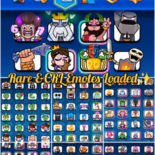 🦄✨[ WORLD RANK #863 & CRL 20 WIN EMOTE ] KT16 NEW MAX CARDS - 70 ELITE RARE EMOTES WIZ 67 12K TROPHY ARENA 29 10K GEMS - Image 7