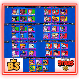 MASTERS 2024 || 41K TROPHIES || 100/100 BRAWLERS || 40 MAX || 36 HYPERCHARGED || 30 BUFFIES || 317 SKINS || INSTANT - Image 4