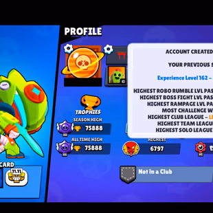 🌟11.11 PIN🌟ORCHI EDGAR | 276 SKINS | 75.900 TROPHY | 98 BRAWLERS | 33 HYPERCHARGED | 50 MAXED BRAWLERS | 1 BUFFIES - Image 5