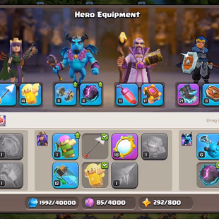 🚀SUPER LEGENDARY TH14🚀EPIC EQUIPMENTS | HEROS LVL 74-82-42-41-27 | INSTANT DELIVERY | - Image 6