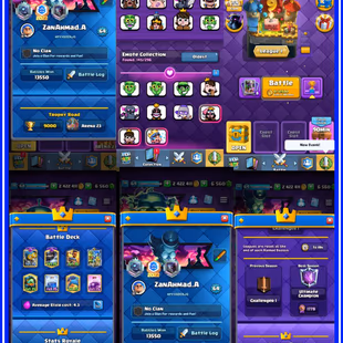 !!LEVEL 64!! 46 ELITE CARDS!!(46 LVL 15)AND (114 LVL 14 MAX)!! FREE NC! 6500- GEMS! 145-RARE EMOT! 10X EVO - Image 1