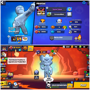 54 Brawler | Trophy 18k | Max B 6 | Hayperchrad 2 | Skin 42 | True Silver Shelly+True Silver El Primo+ Spike+Surge+Sandy - Image 1