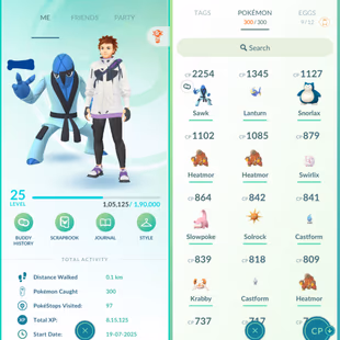 21] LEVEL 25 YEAR 2025 | 1 SHINY | 350 ITEMS STORAGE | 300 POKEMONS | NAME CHANGE FREE | INSTANT DELIVERY - Image 2