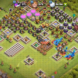 [FULLY MAX] TH11 |! GEM'S-5600 |! NOTHING LEFT || HEROES 4X MAX ||EQUIPMENT SB || WAR STAR 457 || BH-7 || NC AVAILABLE - Image 1