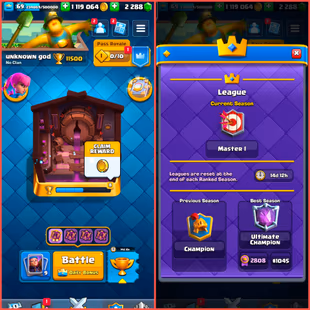 Ranked Account KT Level 15 : 69 Near Max | 17 Evolution | 83 Elites | 118 Cards Max | 9 Years Badge | 247 Emotes | CJ186 - Image 1