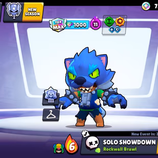 RAREST [ WERE WOLF LEON ] | 50K+ TROPHIES | 88 BRAWLERS UNLOCKED | 17+ MAXED BRAWLERS | 150+ PREMIUM SKINS - Image 1